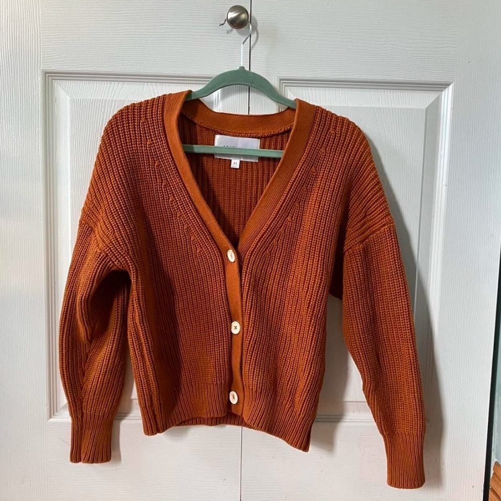 Tradlands Ochre Cotton Shelter Cardigan